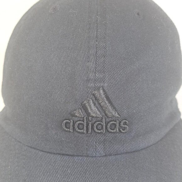 Adidas Hat Bundle Lot Of 2 Embroidered LogoTrefoil Strapback/Adjustable CapBlack - Picture 4 of 12
